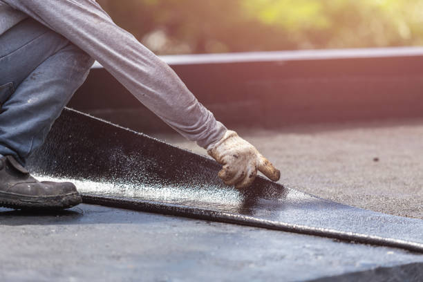 Professional Vapor Barrier Installation technician working in Bellevue, MI